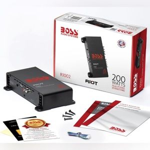 BOSS Audio Car Stereo 2- Channel Car Amplifier 200 High Output lass A/B, 2/4 Ohm
